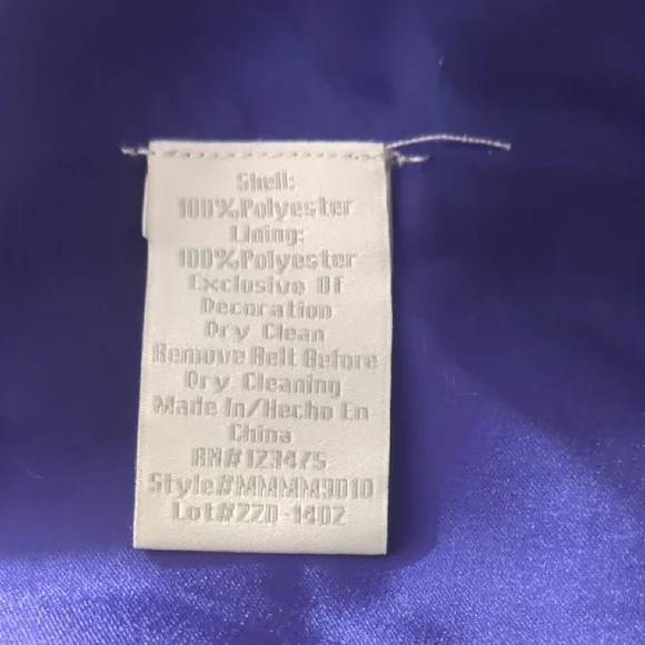 Pearl  Georgina Chapman Royal V-Neck Pleadd Purple Midi Dress Size 6 - Picture 14 of 16